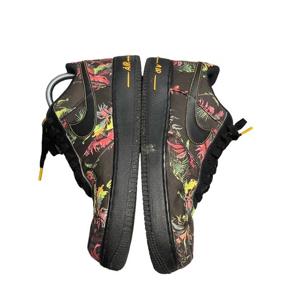 Nike Air Force 07' Sneakers LV8 Tropical Palm Black Mens Size 10 - Picture 2 of 7